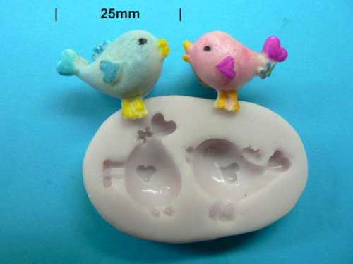 Cute Birds Silicone Mould - Click Image to Close